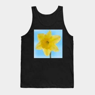 Yellow jonquil mesh flower Tank Top